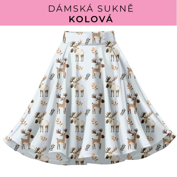 DÁMSKÝ střih - Kolová sukně