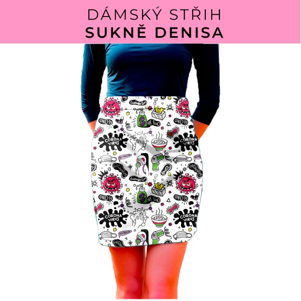 Dámský střih - Dámská sukně Denisa
