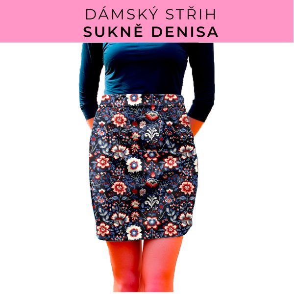 Dámský střih - Dámská sukně Denisa