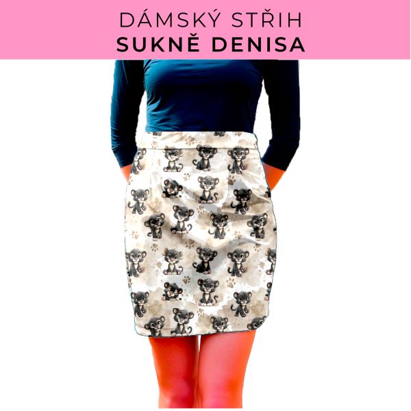 Dámský střih - Dámská sukně Denisa