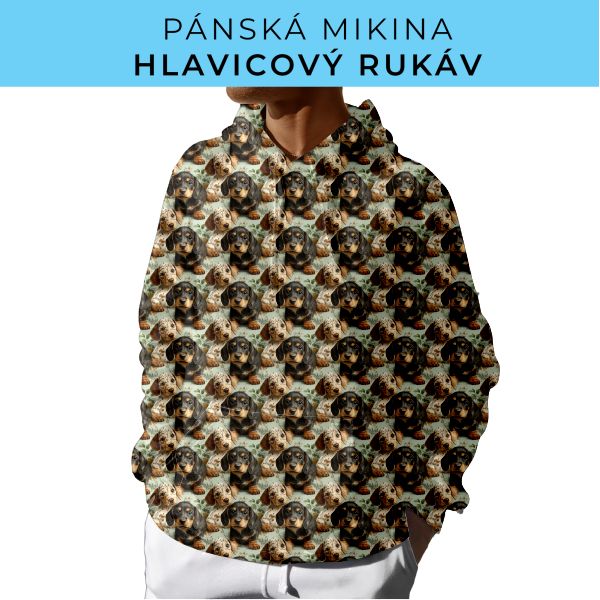 PÁNSKÝ střih - mikina s kapucí