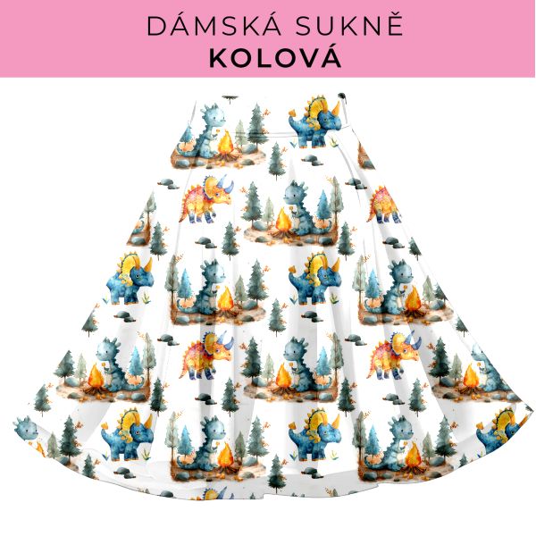 DÁMSKÝ střih - Kolová sukně