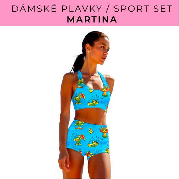Dámský střih - plavky / sportovní set Martina