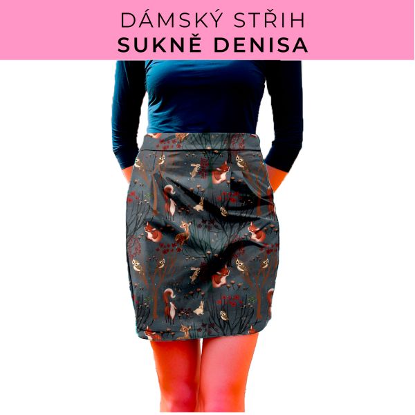 Dámský střih - Dámská sukně Denisa