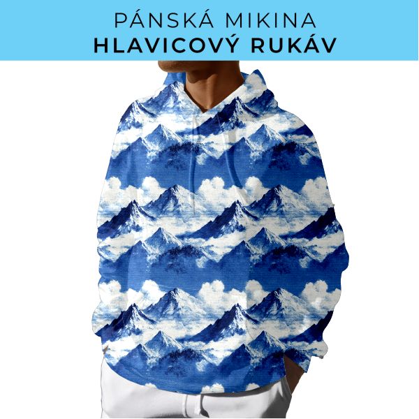 PÁNSKÝ střih - mikina s kapucí