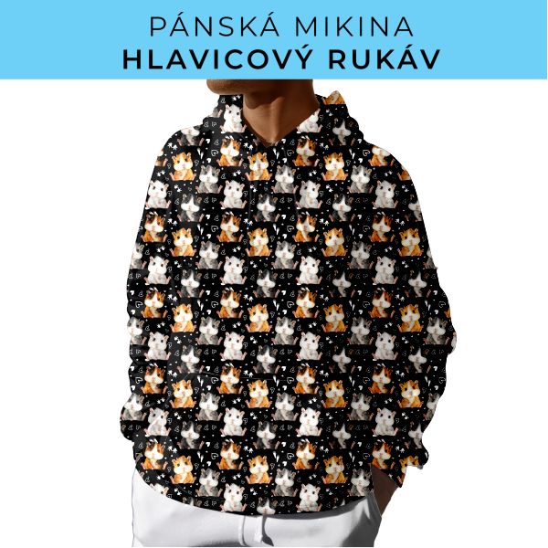 PÁNSKÝ střih - mikina s kapucí