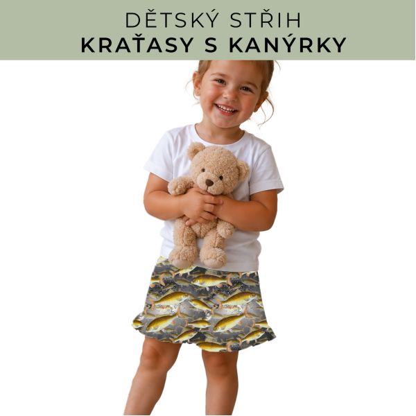Dětský střih - Kraťásky s kanýrkem