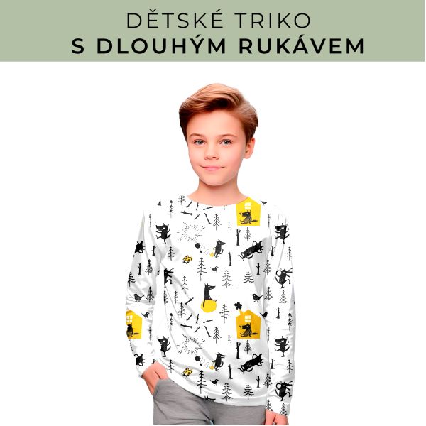 DĚTSKÝ střih - triko dlouhý rukáv