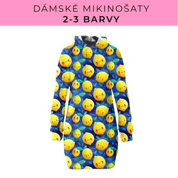 DÁMSKÝ střih - Mikinošaty 2-3 barvy