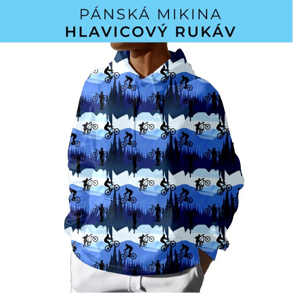 PÁNSKÝ střih - mikina s kapucí
