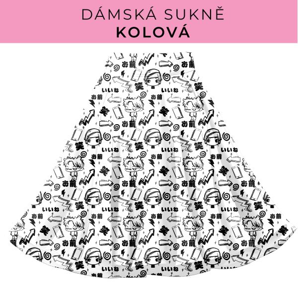 DÁMSKÝ střih - Kolová sukně