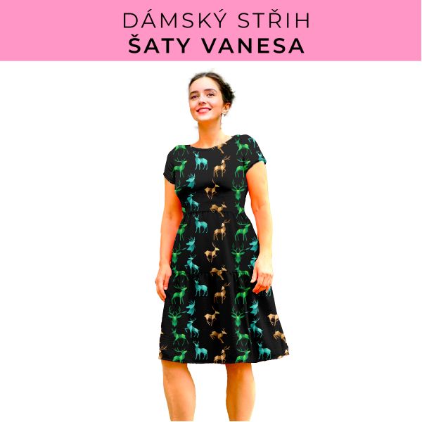 Dámský střih šaty Vanesa