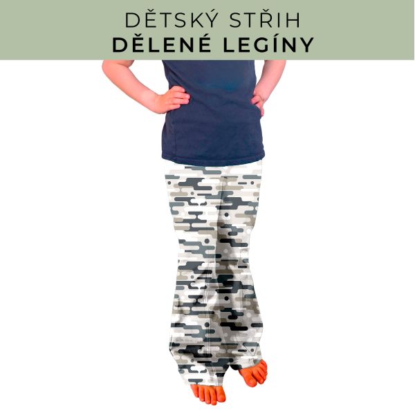 Dětský střih - Dělené legíny