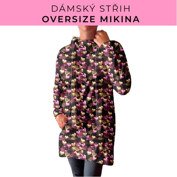 DÁMSKÝ střih - Oversize mikina