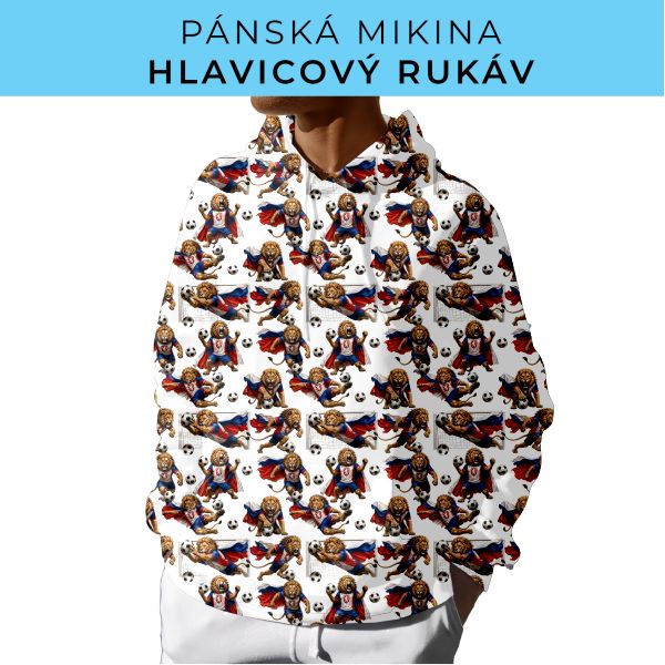 PÁNSKÝ střih - mikina s kapucí