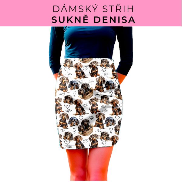 Dámský střih - Dámská sukně Denisa