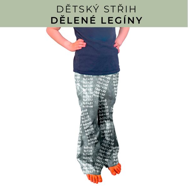 Dětský střih - Dělené legíny