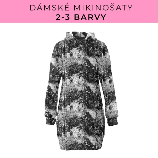 DÁMSKÝ střih - Mikinošaty 2-3 barvy