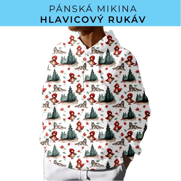 PÁNSKÝ střih - mikina s kapucí
