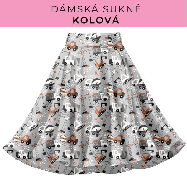 DÁMSKÝ střih - Kolová sukně