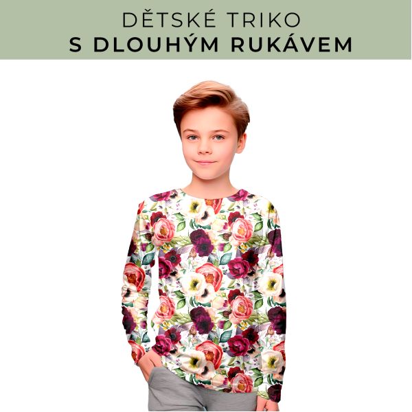 DĚTSKÝ střih - triko dlouhý rukáv