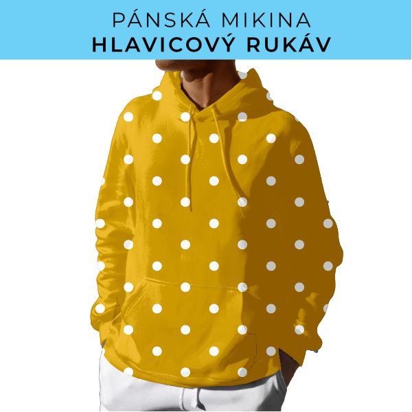 PÁNSKÝ střih - mikina s kapucí
