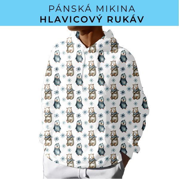 PÁNSKÝ střih - mikina s kapucí