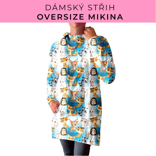 DÁMSKÝ střih - Oversize mikina