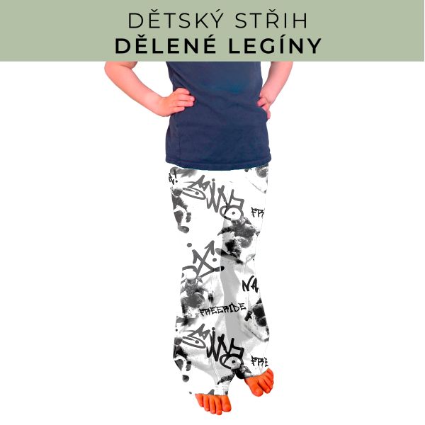 Dětský střih - Dělené legíny