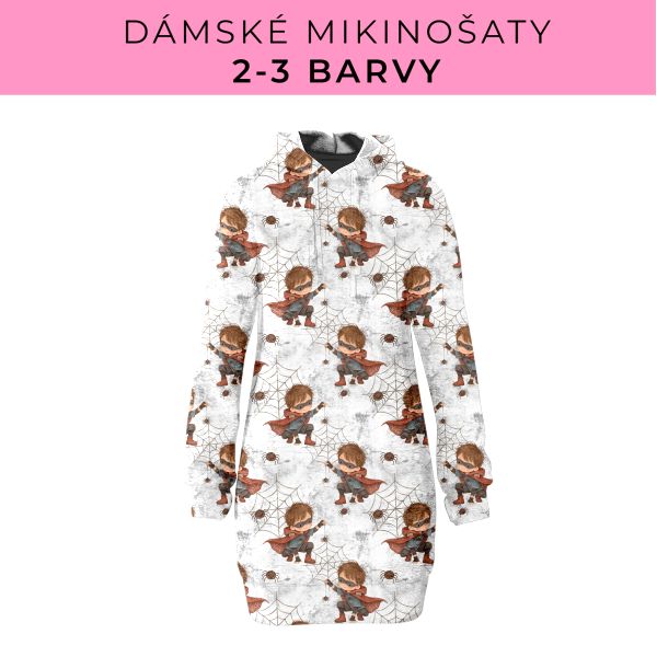 DÁMSKÝ střih - Mikinošaty 2-3 barvy