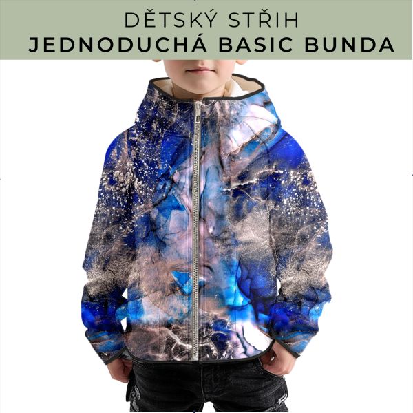 Dětský střih - jednoduchá dětská BASIC  bunda