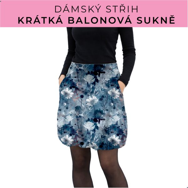 Dámský střih - balonová krátká sukně