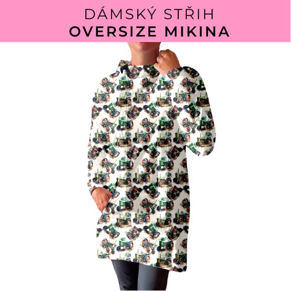 DÁMSKÝ střih - Oversize mikina