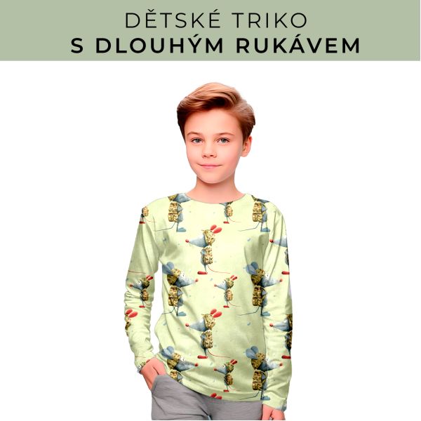 DĚTSKÝ střih - triko dlouhý rukáv
