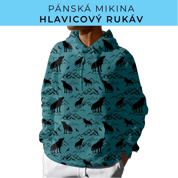 PÁNSKÝ střih - mikina s kapucí