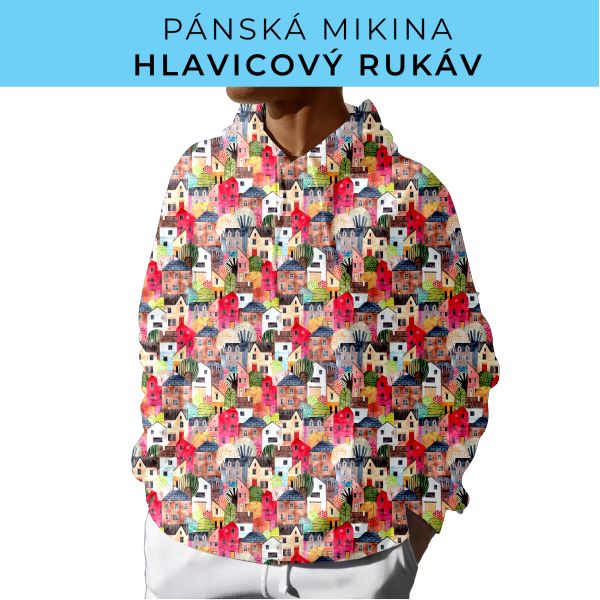 PÁNSKÝ střih - mikina s kapucí