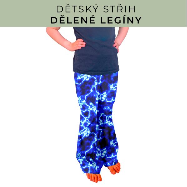 Dětský střih - Dělené legíny