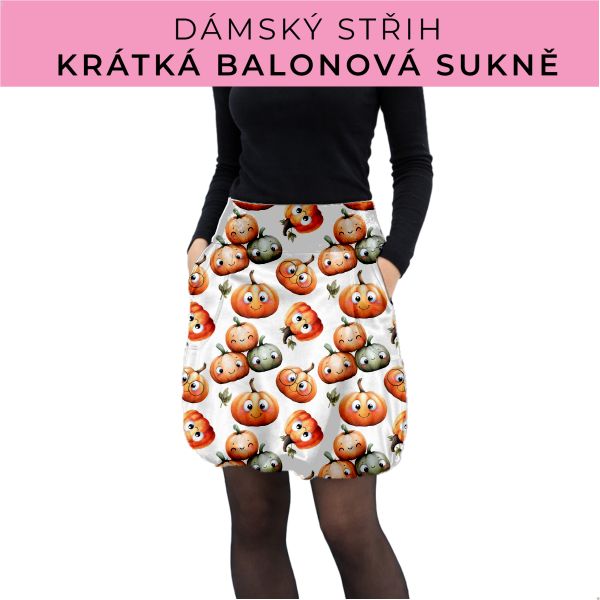 Dámský střih - balonová krátká sukně