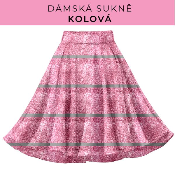 DÁMSKÝ střih - Kolová sukně