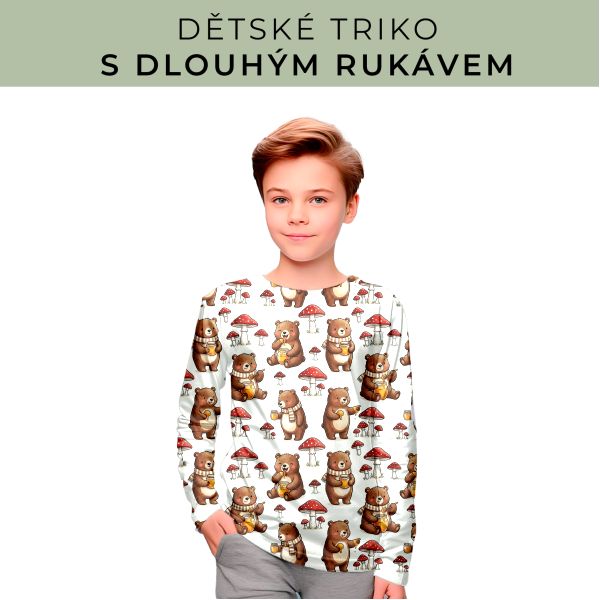 DĚTSKÝ střih - triko dlouhý rukáv
