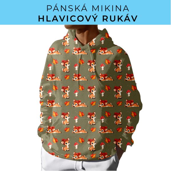 PÁNSKÝ střih - mikina s kapucí