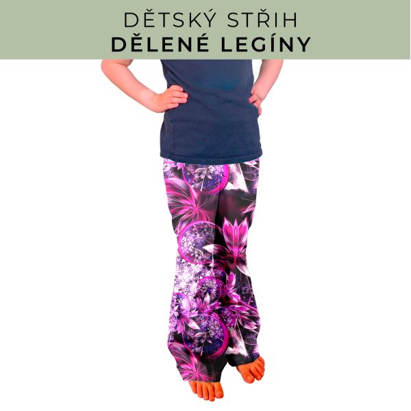 Dětský střih - Dělené legíny