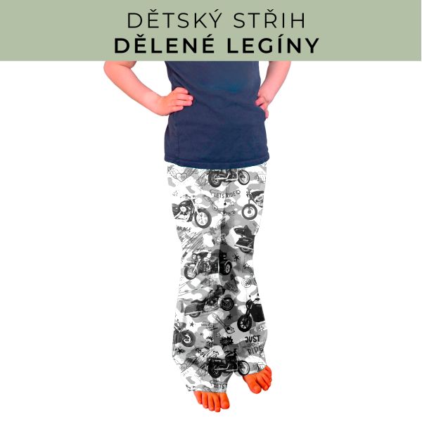 Dětský střih - Dělené legíny