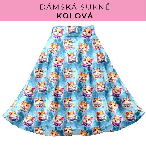 DÁMSKÝ střih - Kolová sukně