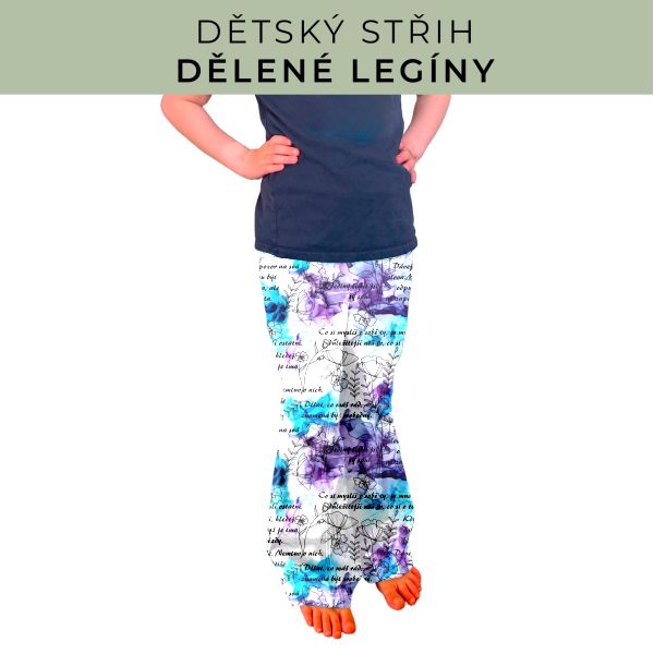 Dětský střih - Dělené legíny