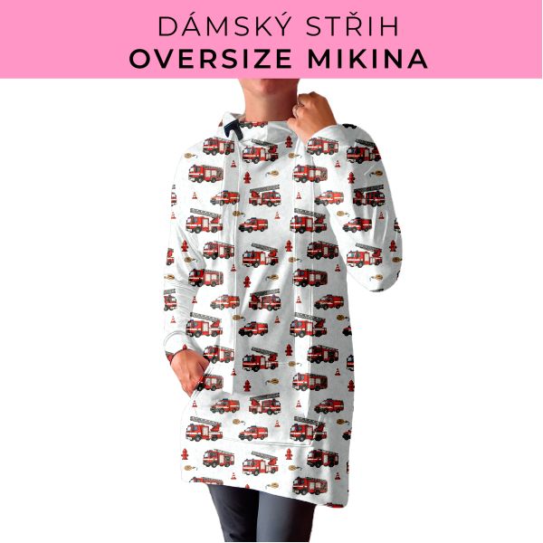 DÁMSKÝ střih - Oversize mikina