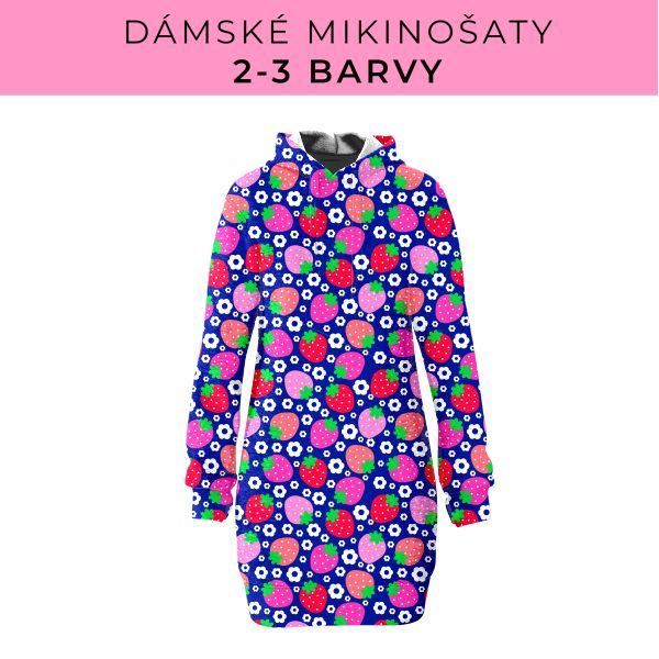 DÁMSKÝ střih - Mikinošaty 2-3 barvy