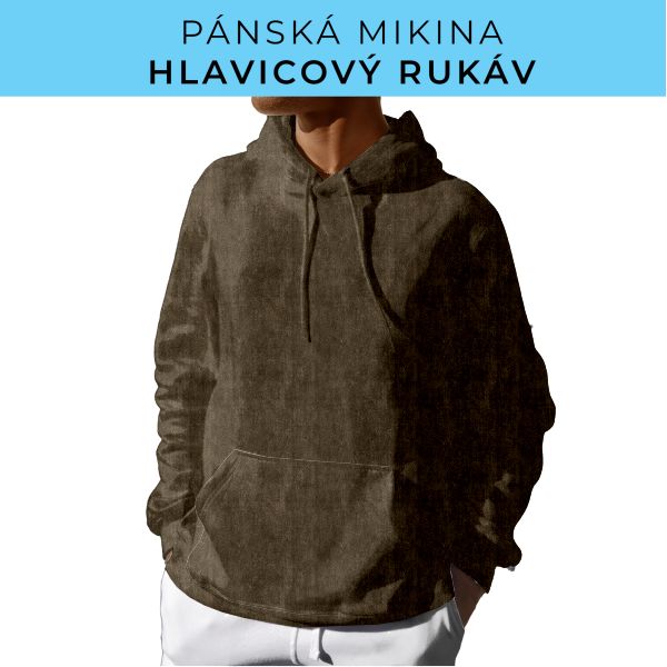 PÁNSKÝ střih - mikina s kapucí