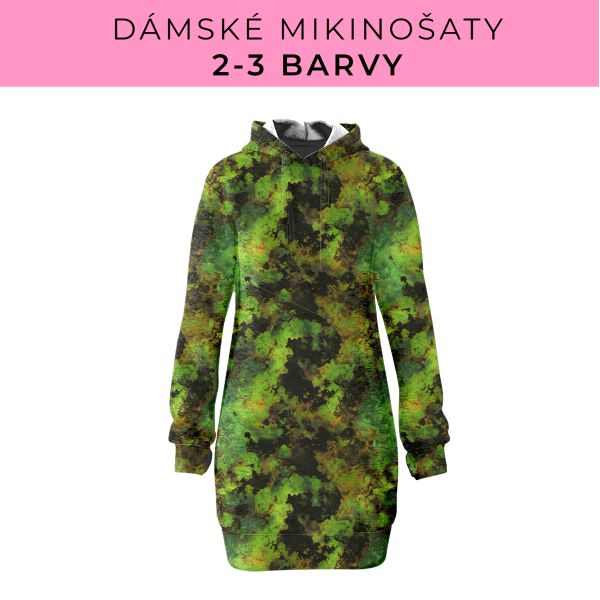 DÁMSKÝ střih - Mikinošaty 2-3 barvy