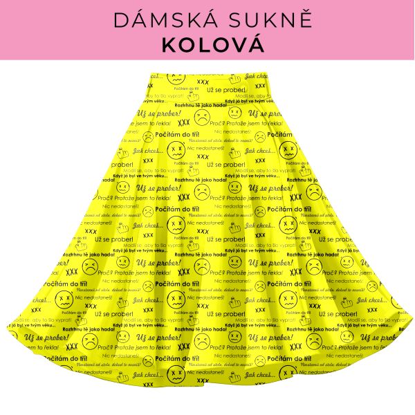 DÁMSKÝ střih - Kolová sukně